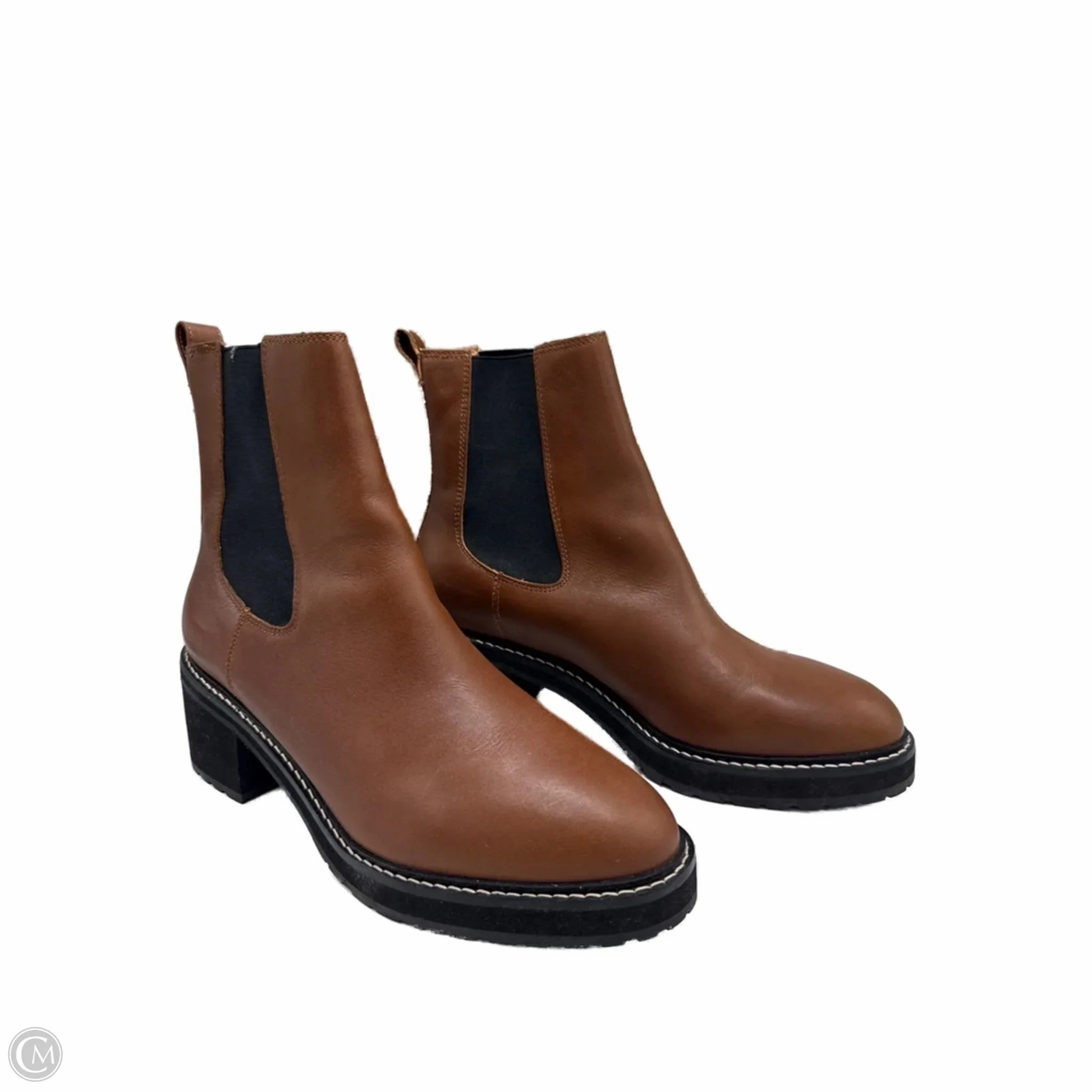 Boots Ankle Flats By Madewell In Brown, Size: 12 Silver Glow