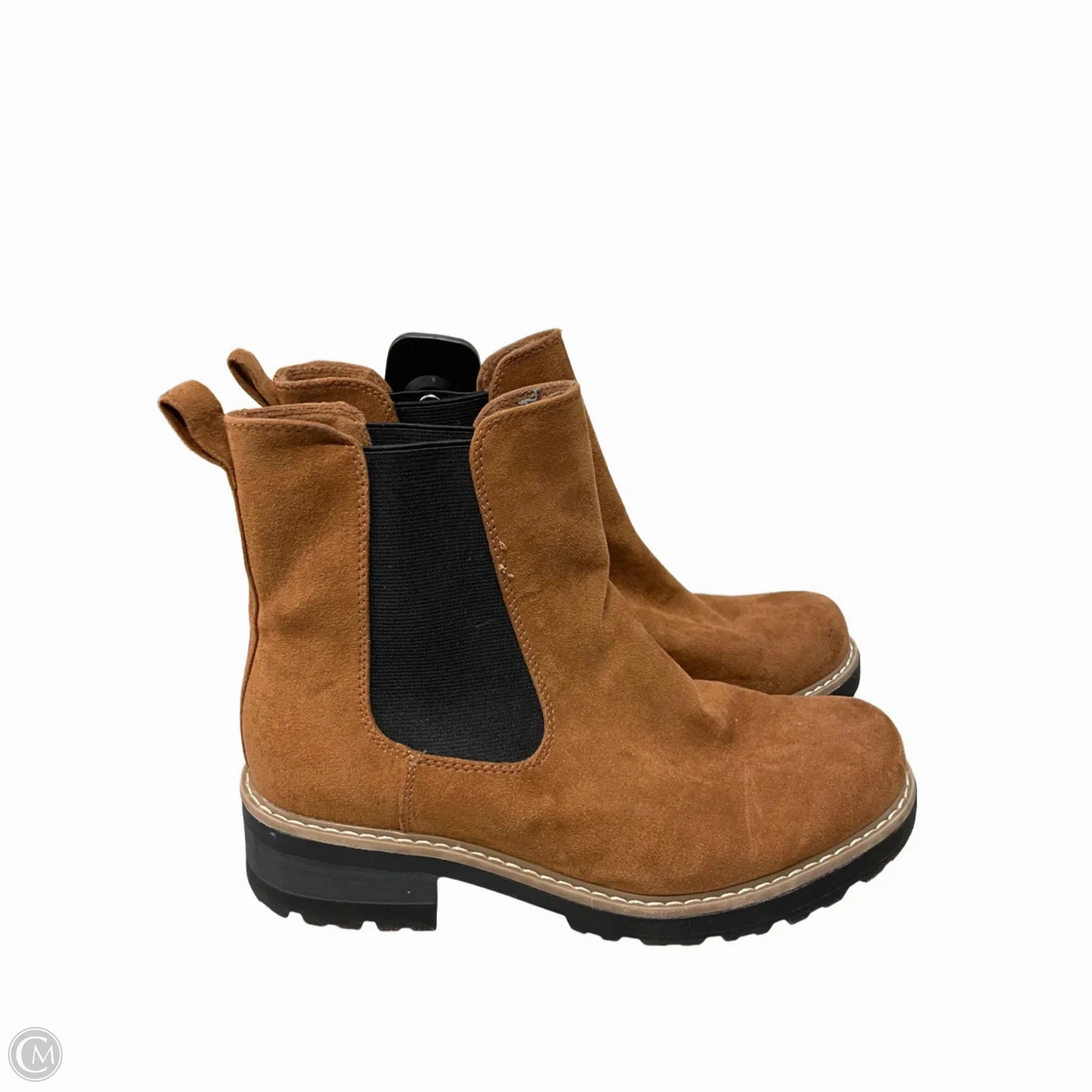 Boots Ankle Heels By Universal Thread In Black & Brown, Size: 8 Seamless Comfort Daily Walks