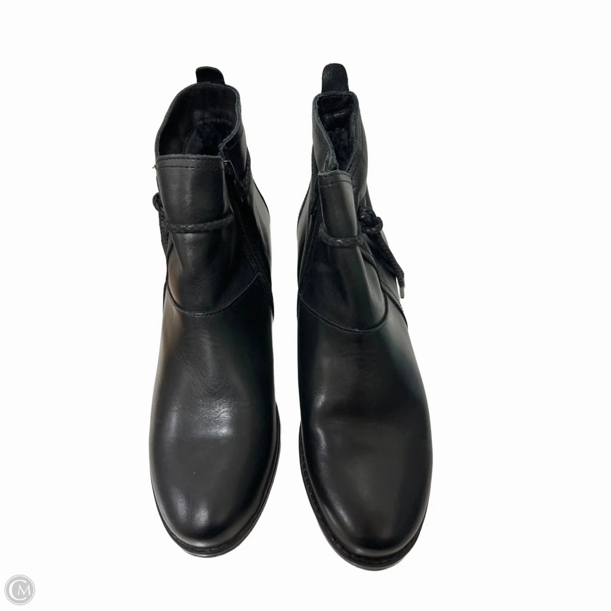 Built For Comfort Shock Absorbing Mountain Climber Boots Ankle Flats By Eric Michael London In Black, Size: 8.5