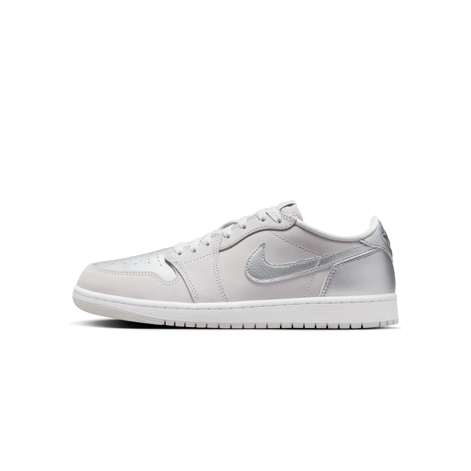 Air Jordan 1 Mens Low OG "Silver" Shoes senior running