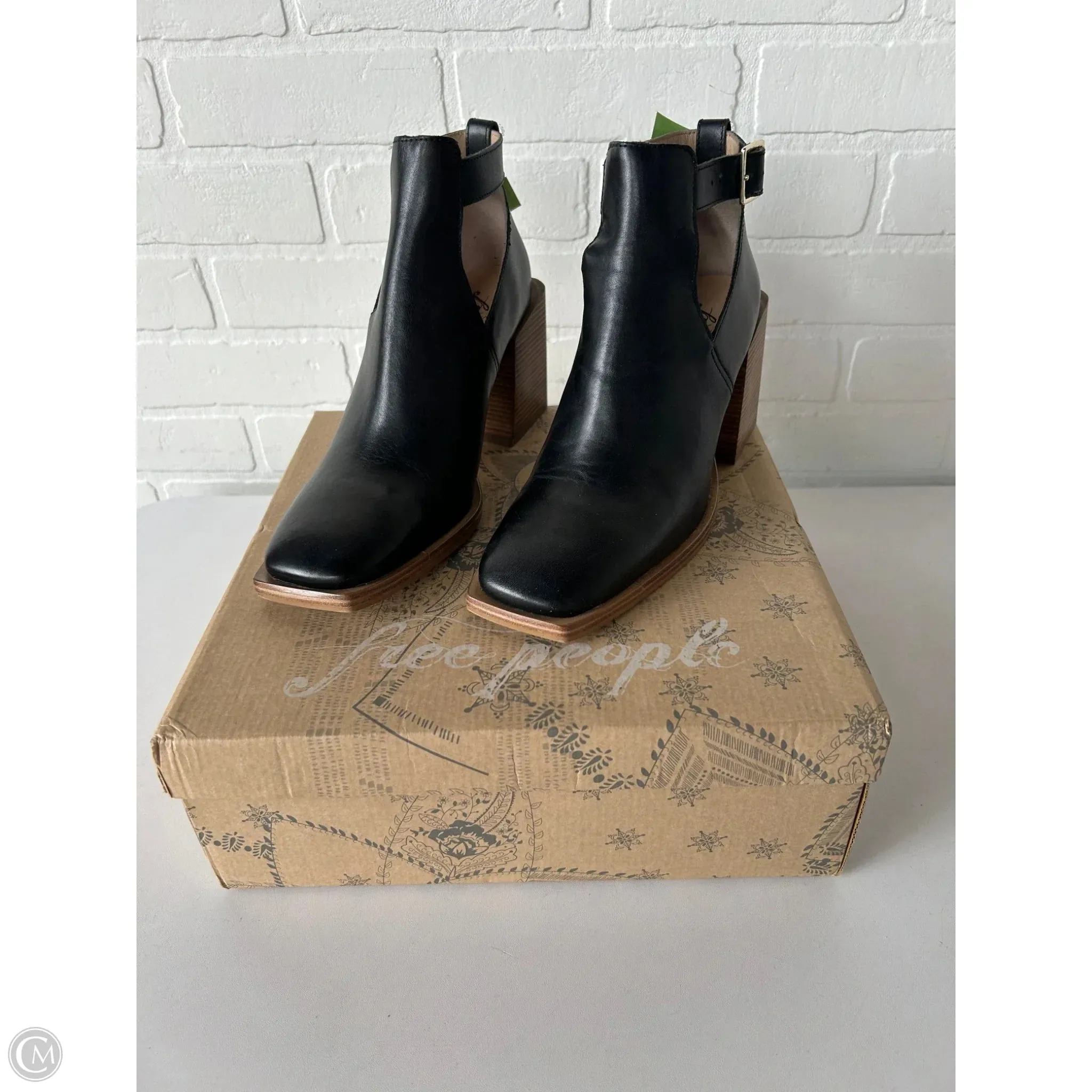 Luxury Design Trendy Piece Shoes Heels Block By Free People In Black, Size: 9
