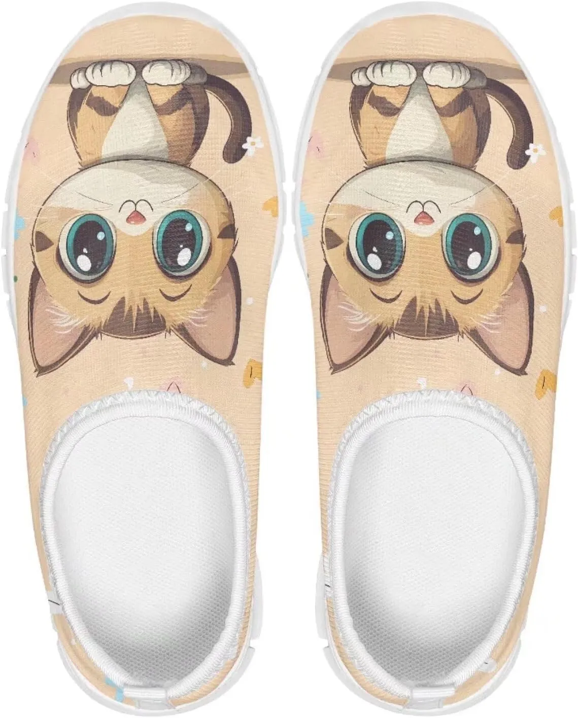 Cute Slip-On Walking Shoes for Children Soft Casual Flat Non-Slip Shoes Low-Top Outdoor Sneakers Boys Girls US Size 11-15