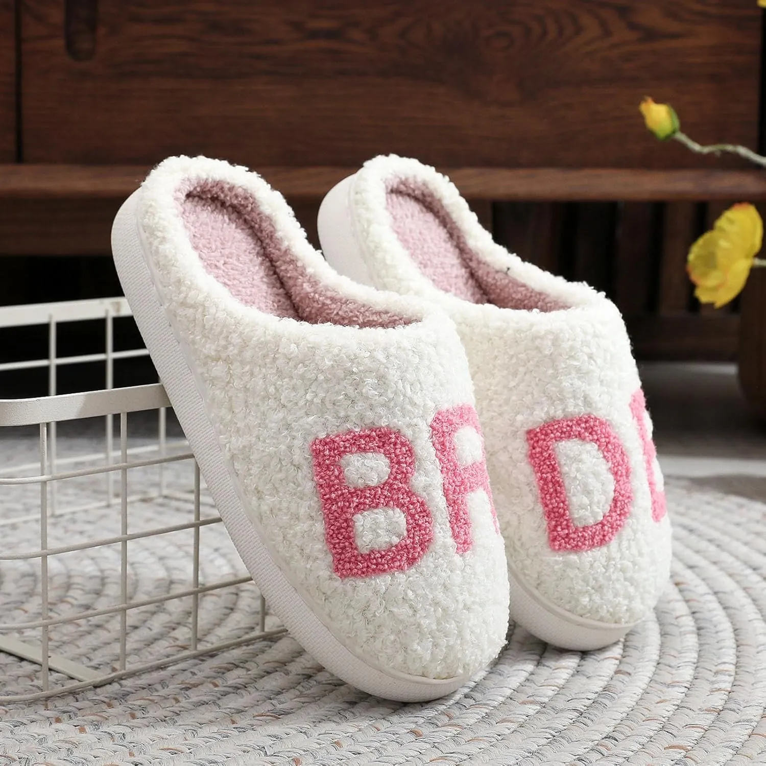 Cute Womens Slippers Memory Foam Cartoon Animal Slippers Winter Warm Fuzzy House Shoes Cozy Fashion Indoor Slippers