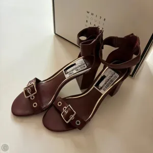 Shoes Heels Block By White House Black Market In Maroon, Size: 7 Casual boots