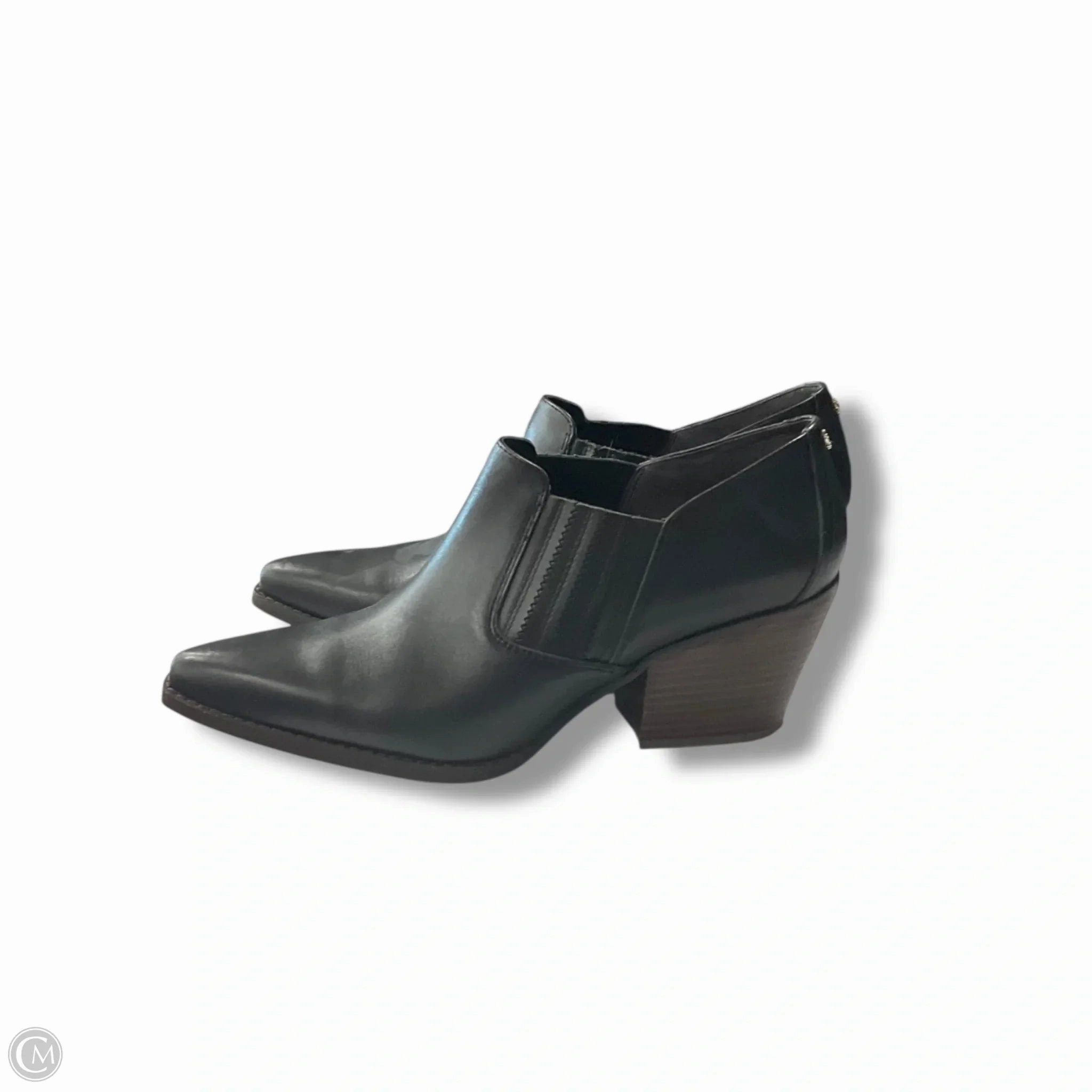 Padded Tongue Boots Ankle Heels By Sam Edelman In Black, Size: 10