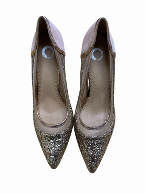Elegant Booties Designer Wedding Shoes Shoes Heels Stiletto By Journee In Rose Gold, Size: 10