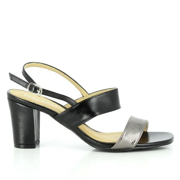 Dalessi Ditto Black Slingback Sandals