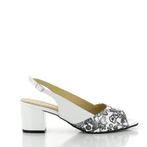 Dalessi Duprey White Slingback Sandals