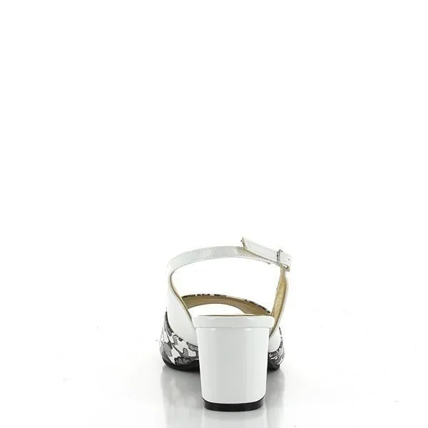 Dalessi Duprey White Slingback Sandals