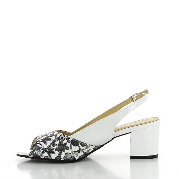 Dalessi Duprey White Slingback Sandals