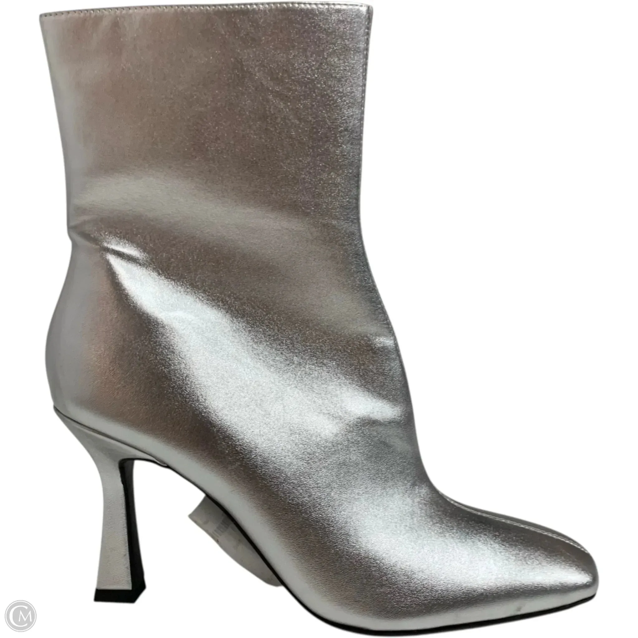 waterproof Boots Mid-calf Heels By Open Edit In Silver, Size: 10
