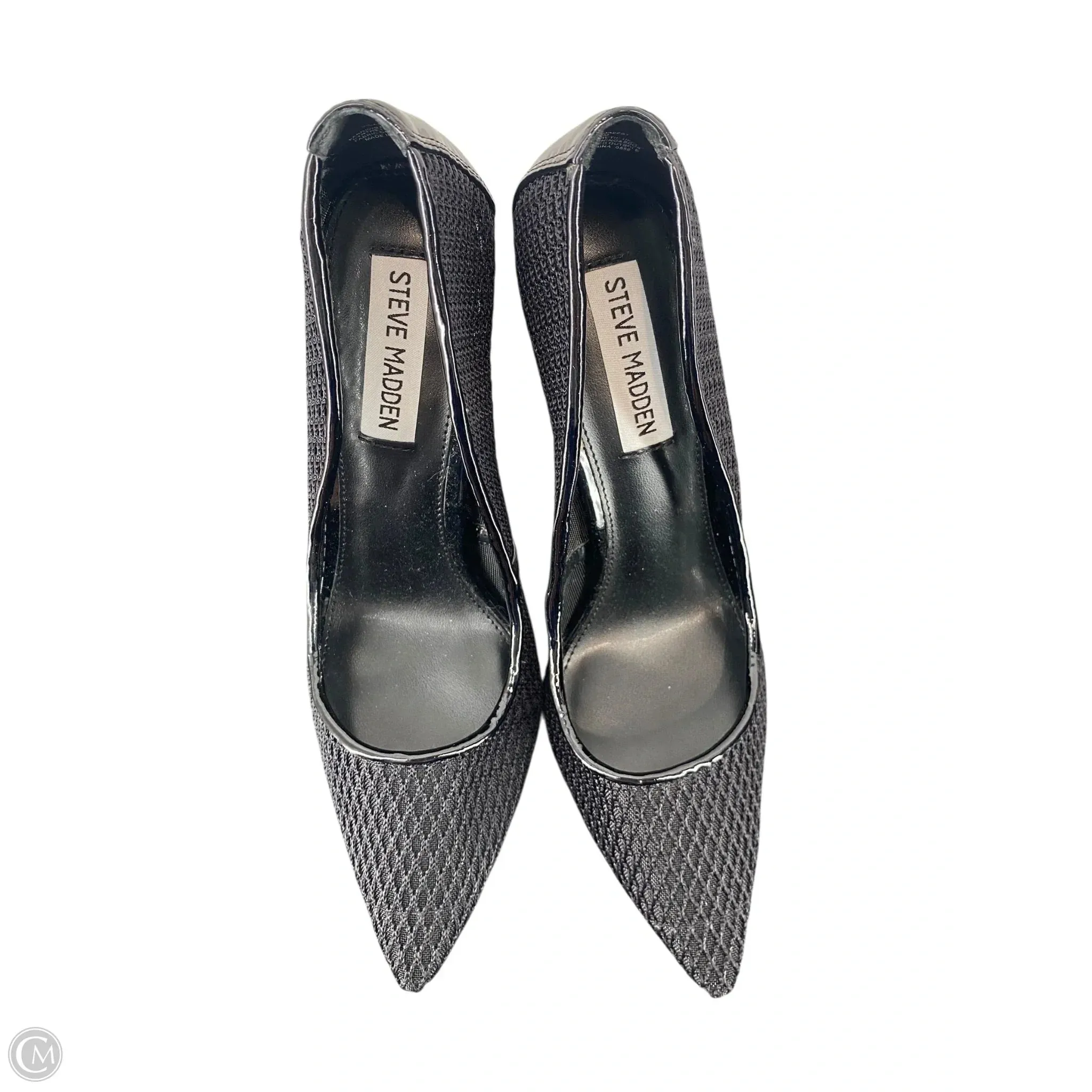 Shoes Heels Stiletto By Steve Madden In Black, Size: 7.5 Gentle Finish