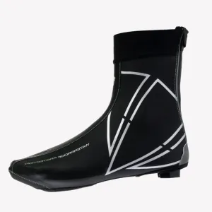 DIAMANTE WATERPROOF SHOECOVER ROAD BLACK YELLOW FLUO