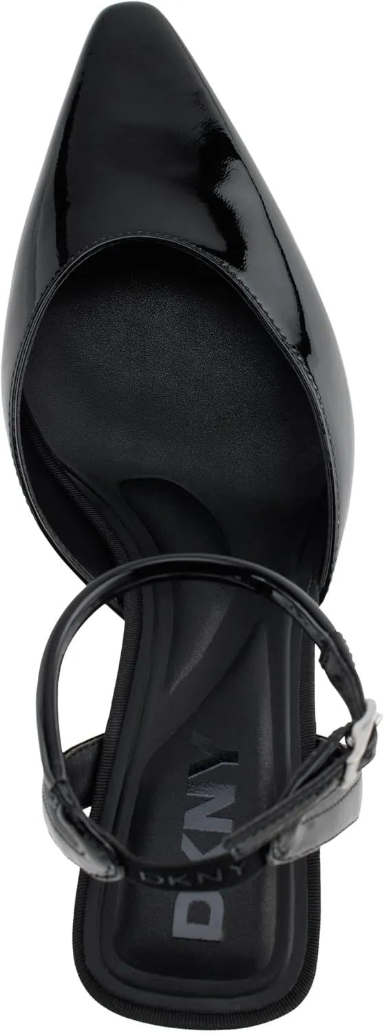 DKNY Women's Charolette Evening Pointed Toe Pump with Ankle Strap