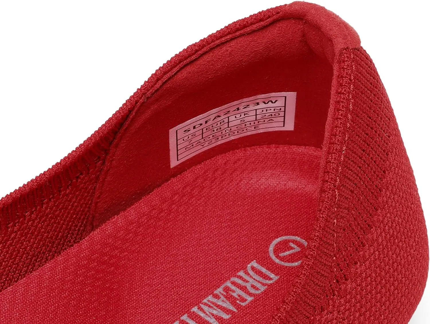 DREAM PAIRS Ballet Flats Shoes for Women, Foldable Knit Women's Flats with Arch Support, Comfortable Shoes for Women Dressy Casual Work Office