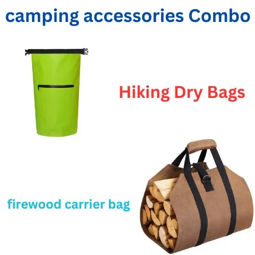 Dry Bags for Hiking Kayaking & camping accessories firewood carrier bag Combo Pack(Bulk 3 Sets)