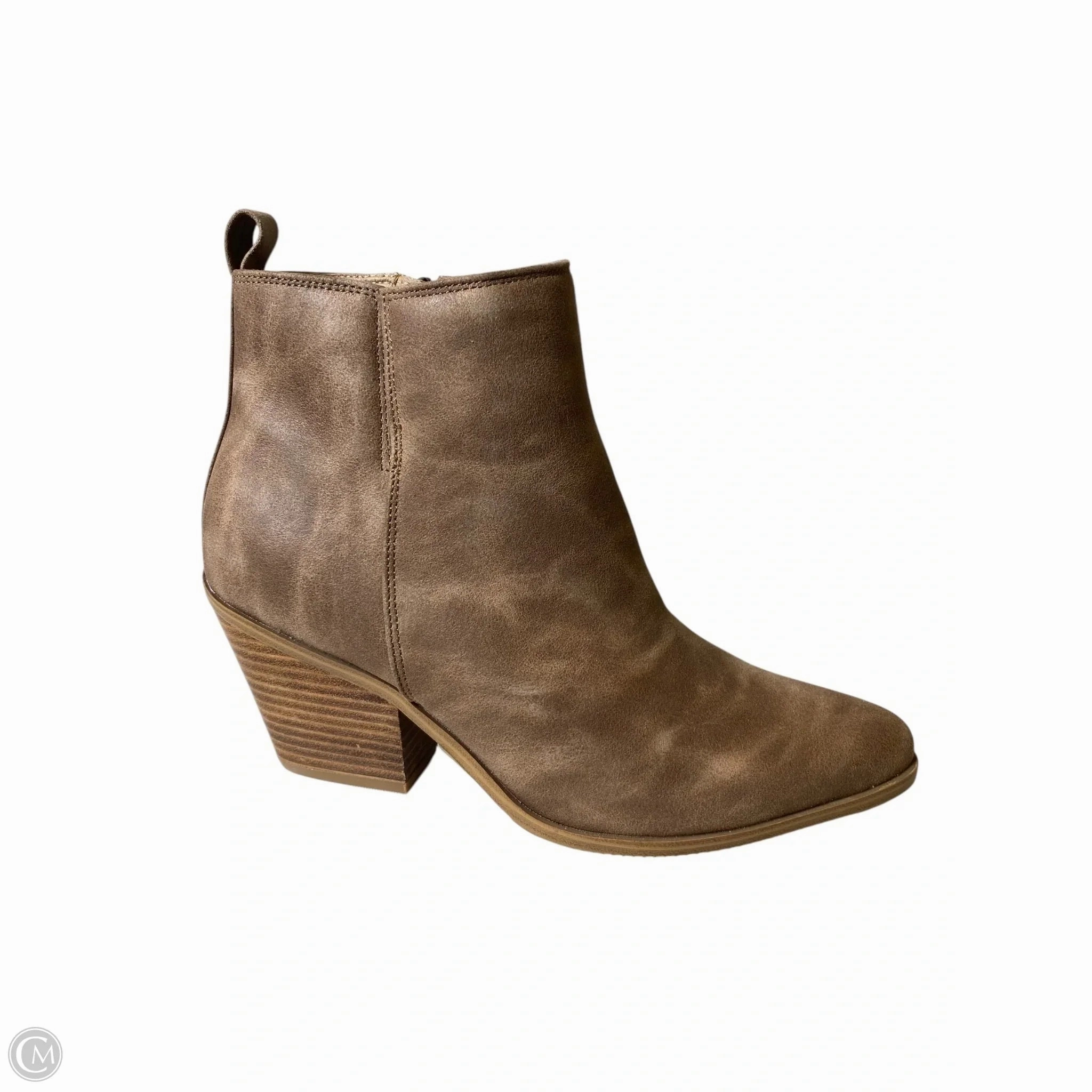Quiet Chic Boots Ankle Heels By Corkys In Brown, Size: 7