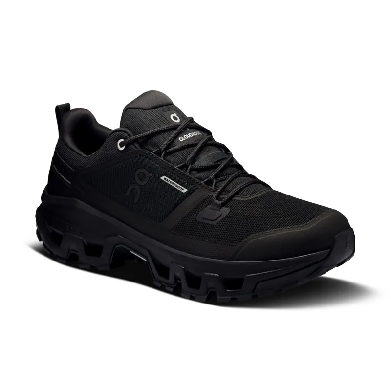 Men's Cloudrock Low Waterproof Black/Black Ideal Walking Use