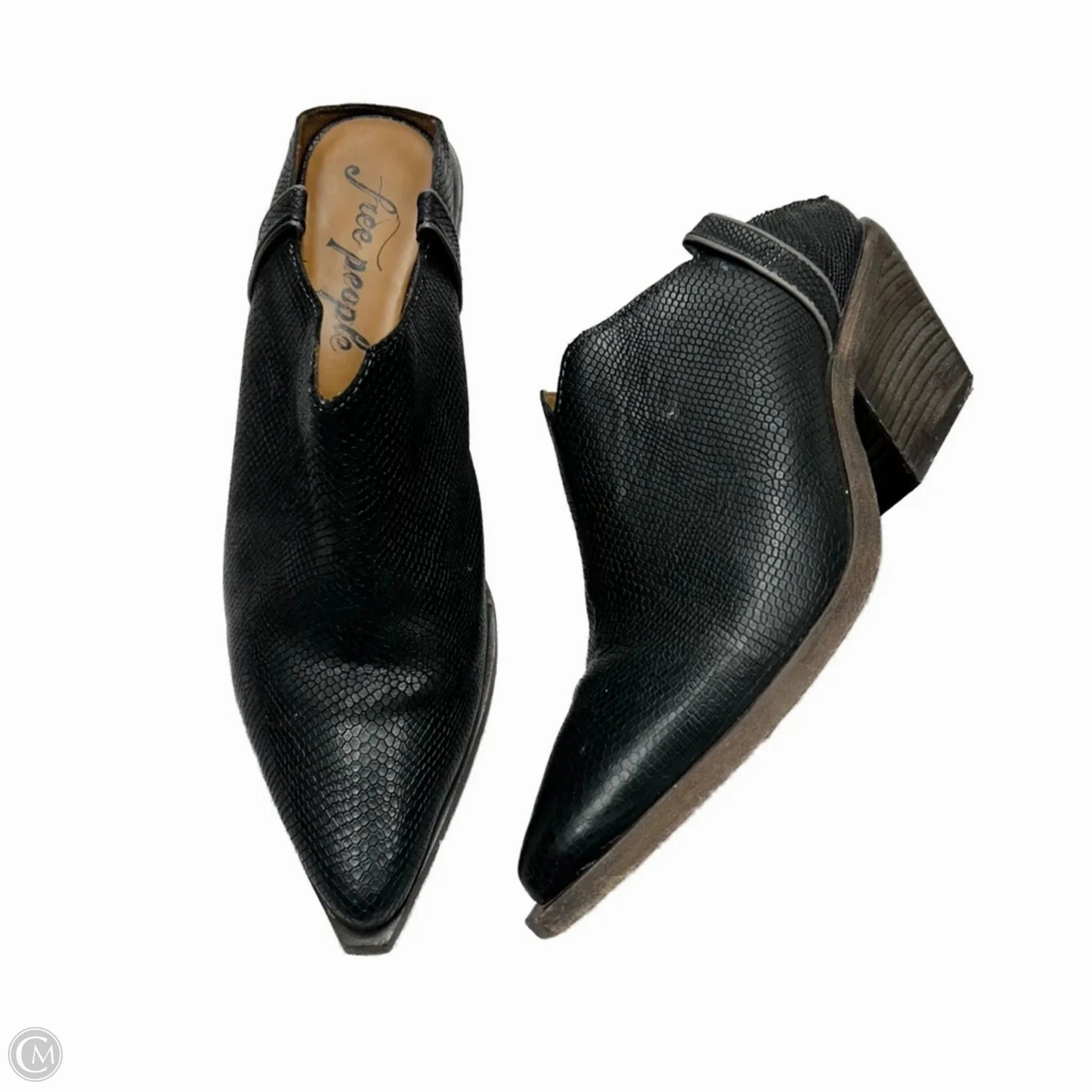 Slip Resistant Rural Traveler Boots Ankle Heels By Free People In Black, Size: 9.5