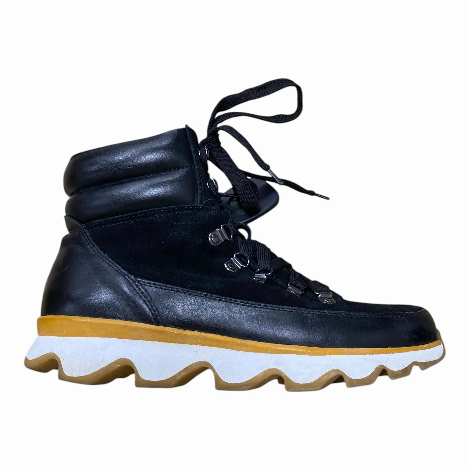 Boots Ankle Flats By Blondo In Black & White, Size: 8.5 Chunk Heel Waterproof Snow Trekker