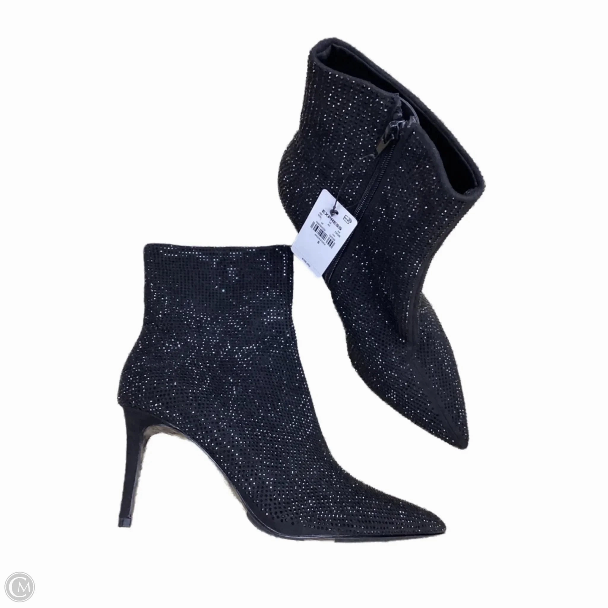 Boots Ankle Heels By Express In Black, Size: 8 Minimal Look