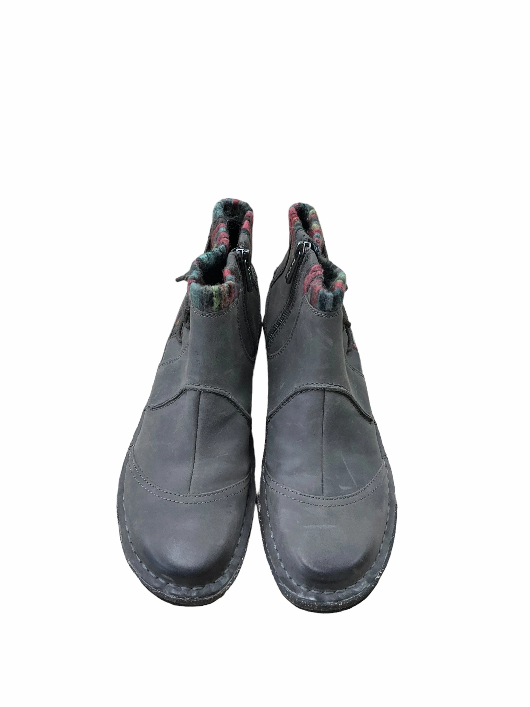 Neutral Tones Fast Wear Boots Ankle Flats By Aetrex In Grey, Size: 7