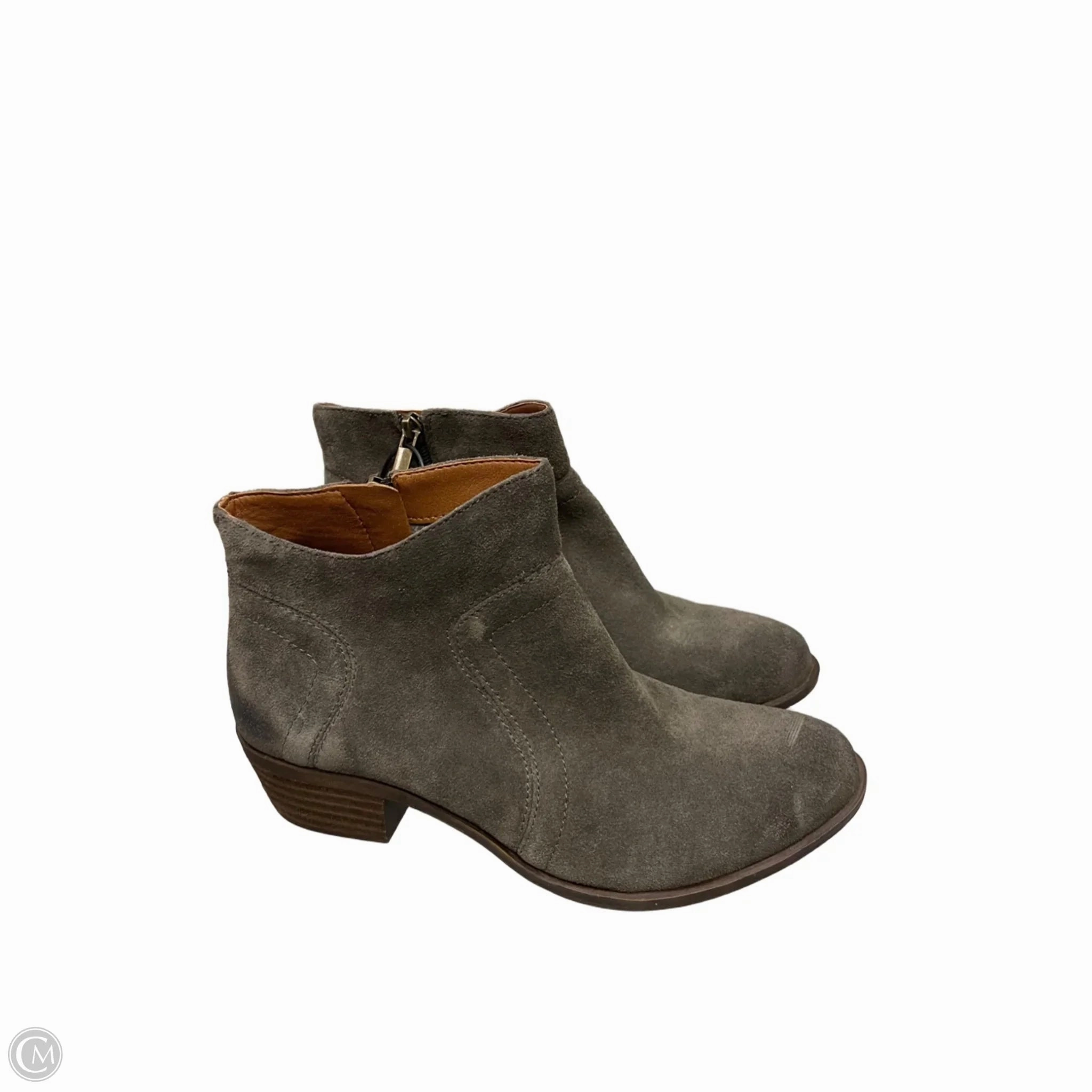 Classic Core Seamless Comfort Remote Hiking Boots Ankle Heels By Lucky Brand In Grey, Size: 7.5