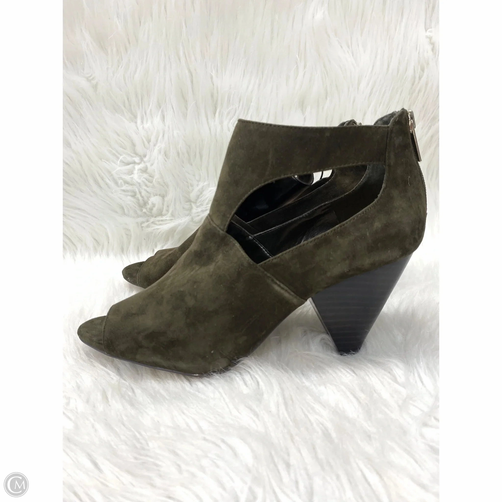 Boots Ankle Heels By Vince Camuto In Green, Size: 11 Built For Comfort Non Slip Tread Pattern