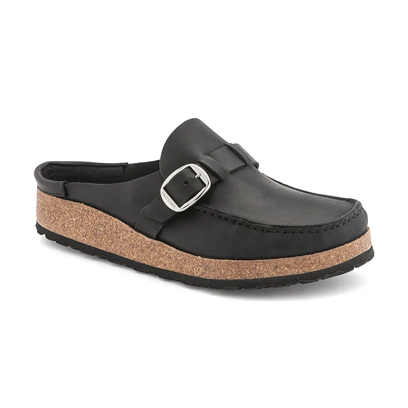 Women's Buckley Black Oiled Leather Cozy Vibe