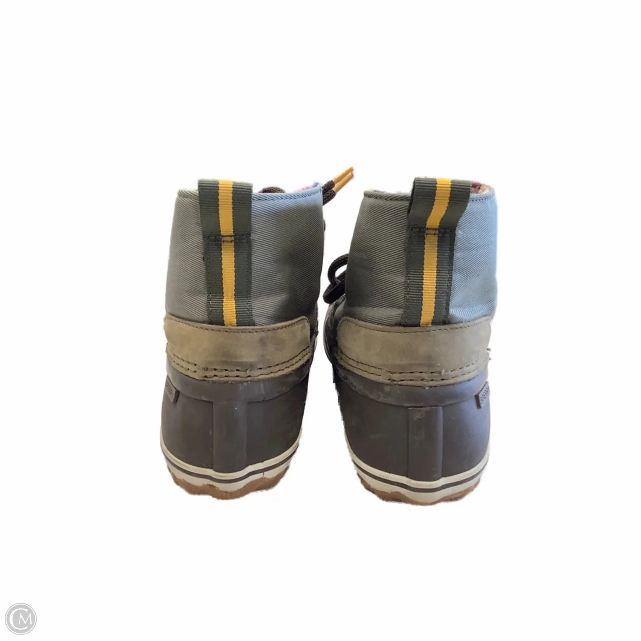 Energy Return Cushion Urban Hiker Boots Ankle Flats By Sperry In Brown & Green, Size: 6.5