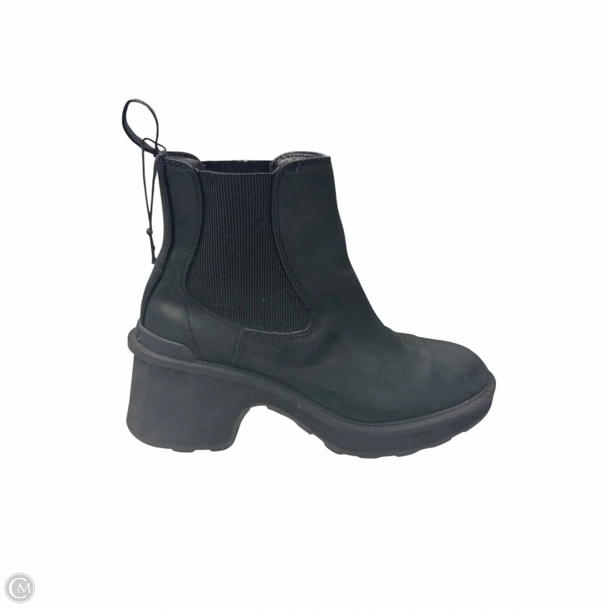 Winter Footwear Boots Ankle Heels By Sorel In Black, Size: 8.5
