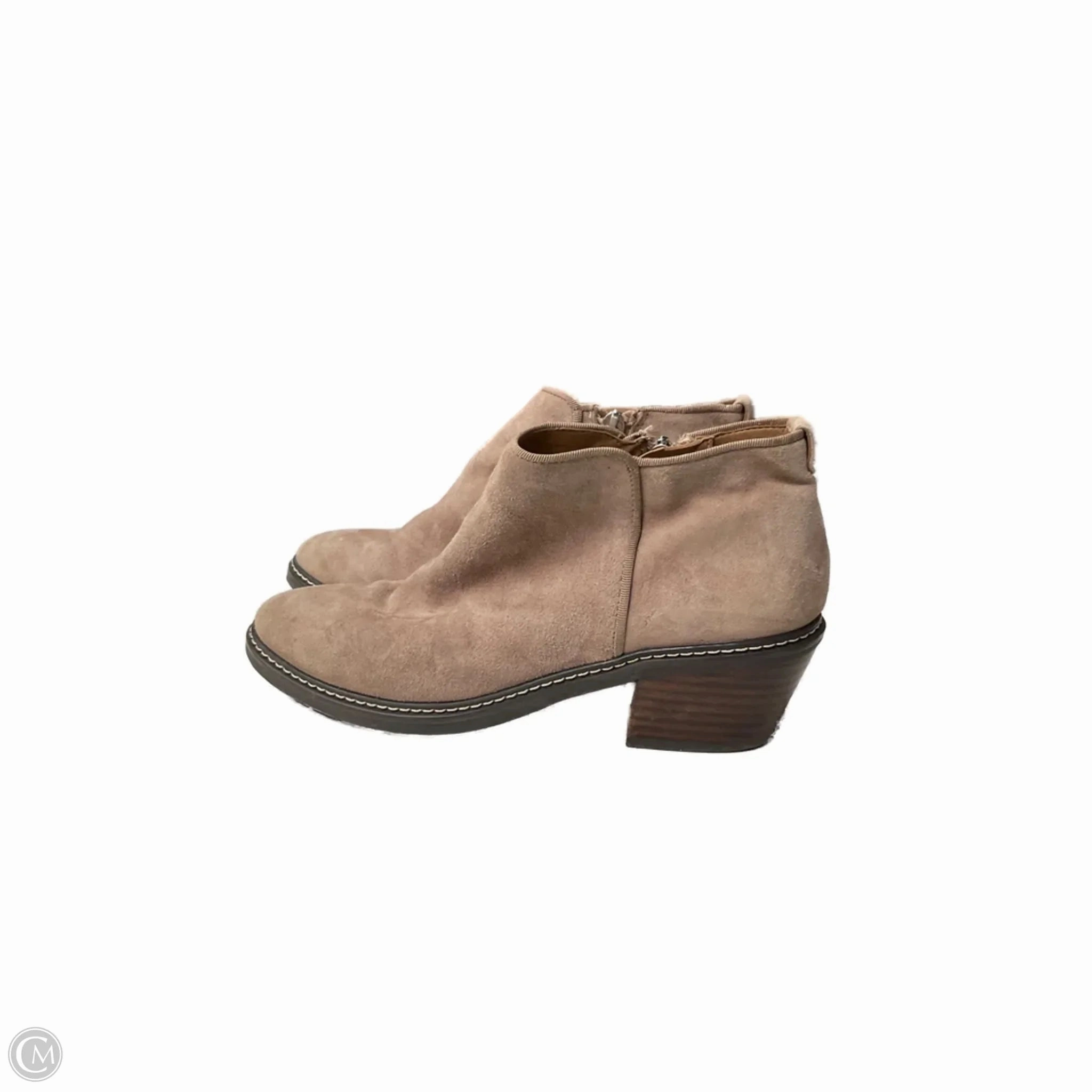 Flexible Shaft Boots Ankle Flats By Sam Edelman In Taupe, Size: 7