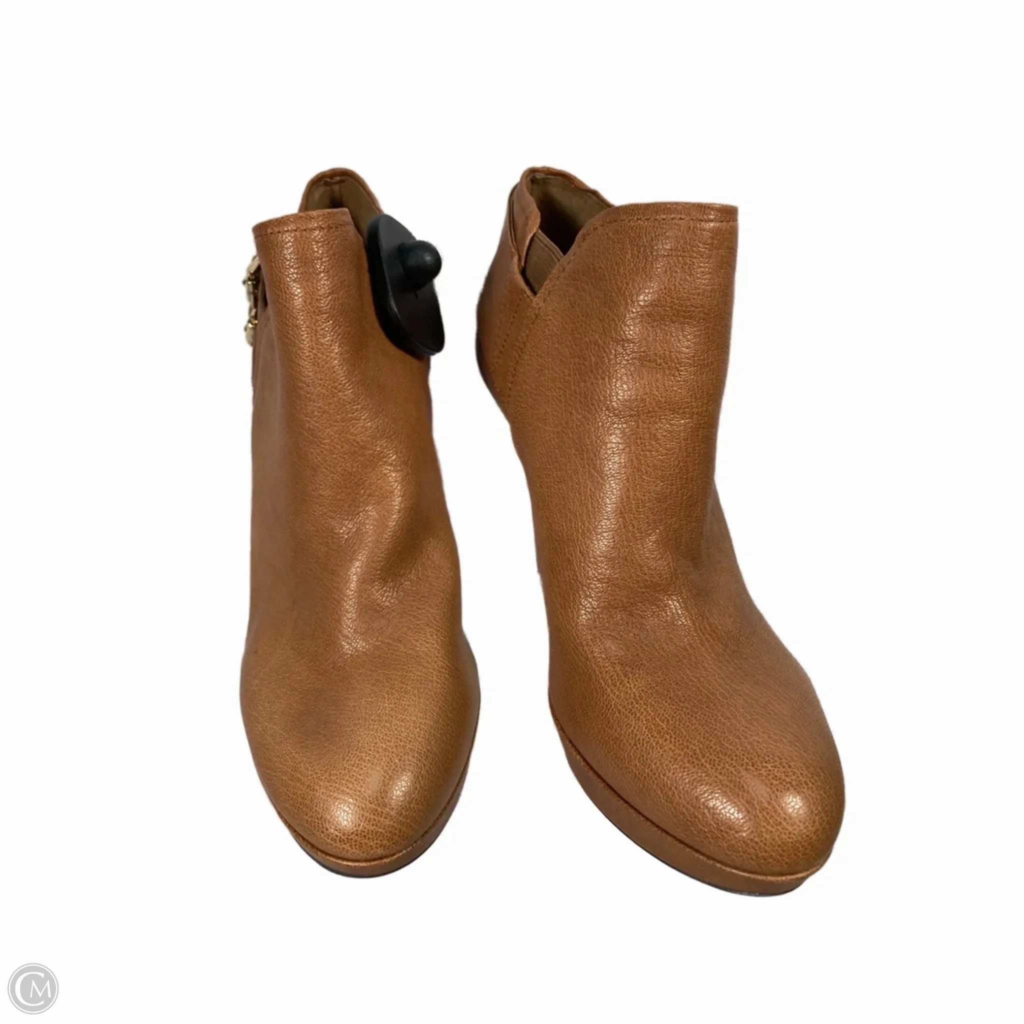 Year Round Combat Look Boots Ankle Heels By Vince Camuto In Brown, Size: 8