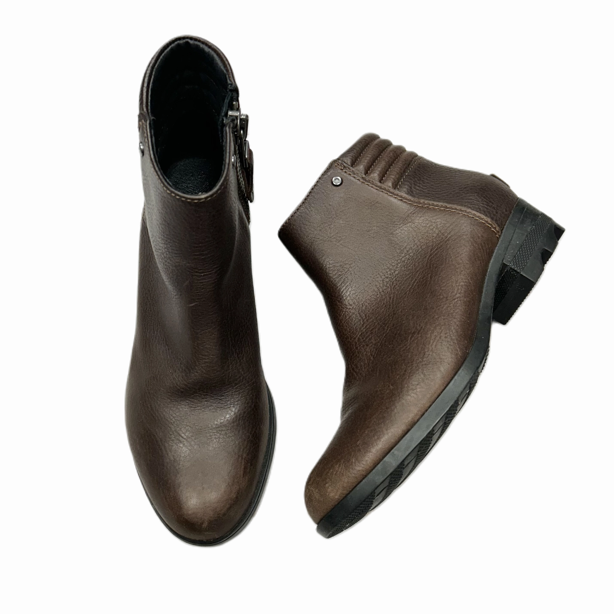 Easy On Design Low Profile All Day Wear Boots Ankle Flats By Sorel In Brown, Size: 8.5
