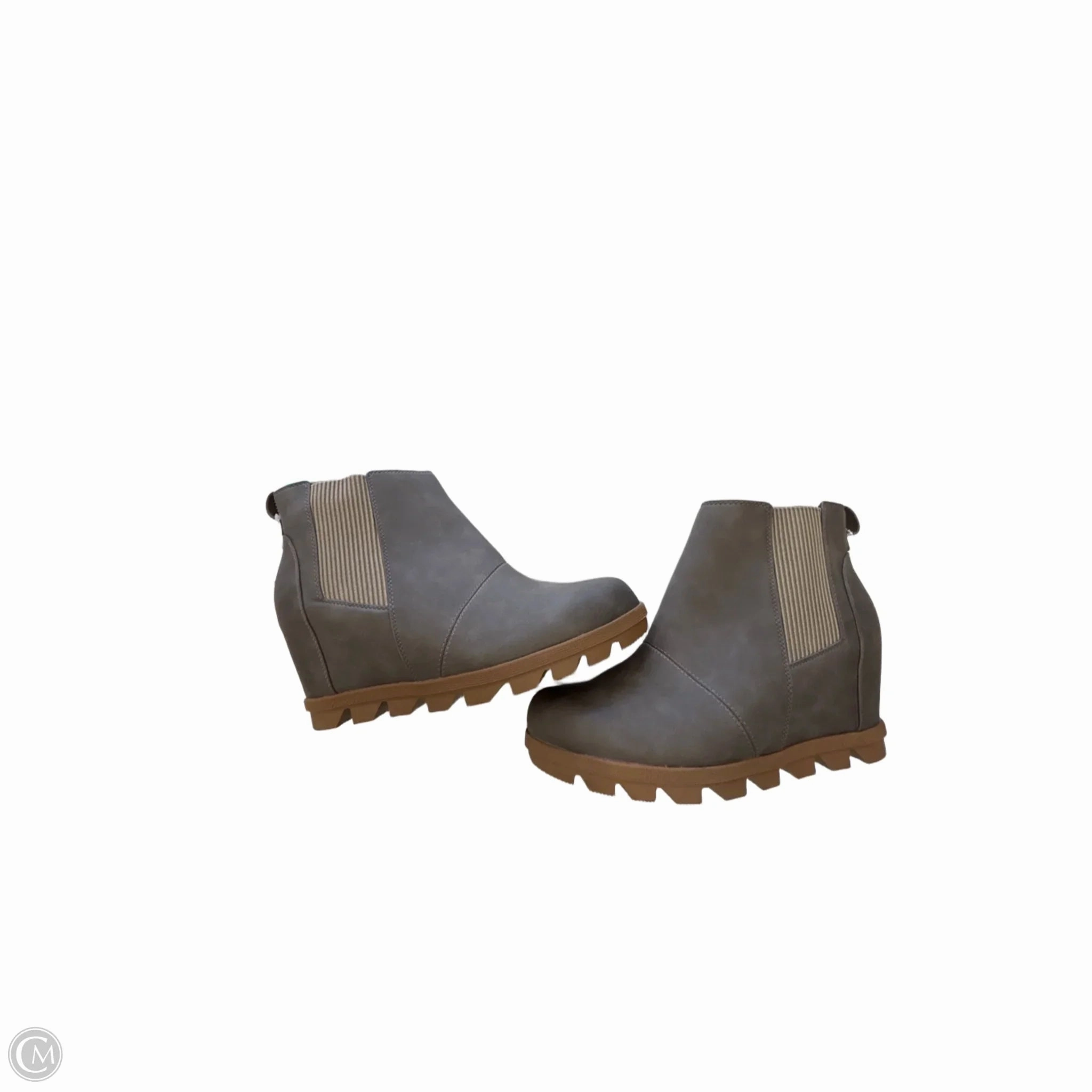 Boots Ankle Flats By Time And Tru In Grey, Size: 11 All Function