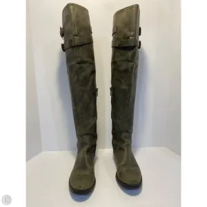 Fashion Forward Style Boots Knee Flats By Libby Edelman In Green, Size: 9