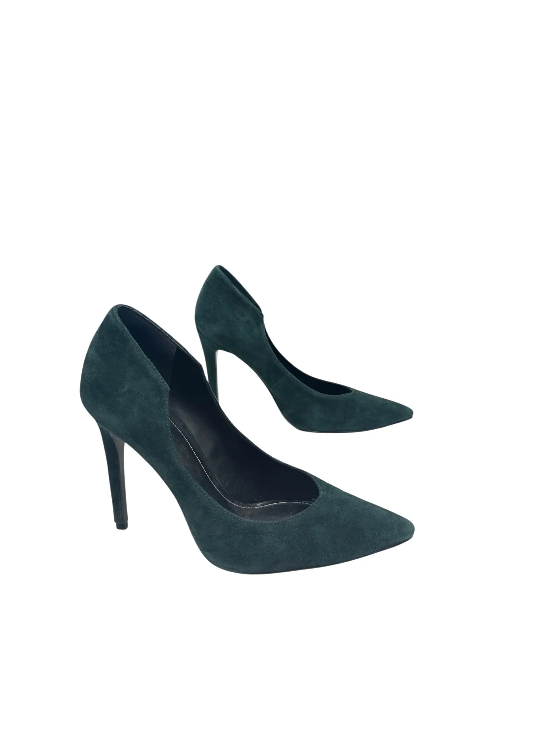 Soft Material Luxury Heels for Office SHOES HEELS STILETTO by    CLOTHES MENTOR In GREEN, Size: 6