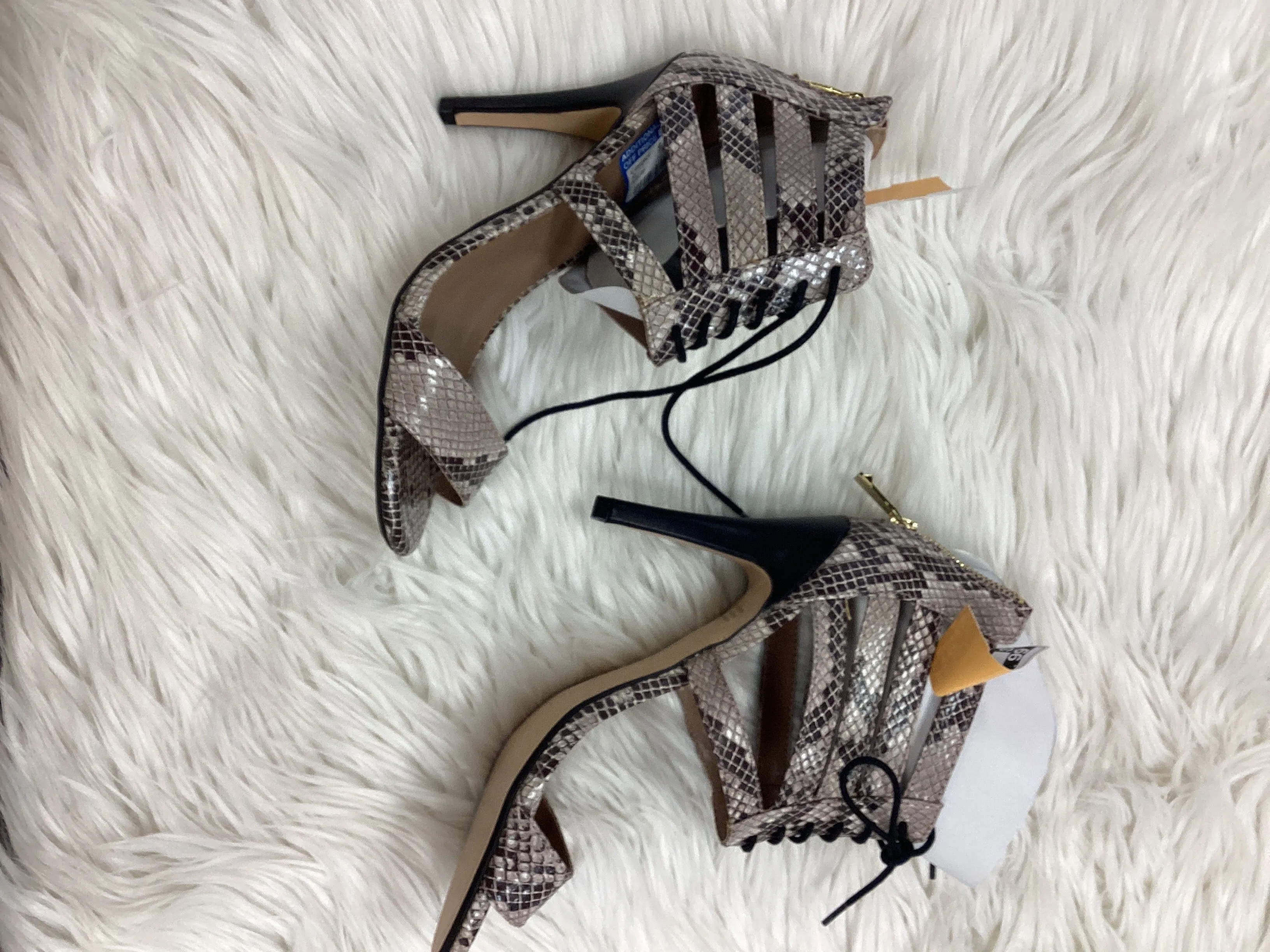 party mode Affordable Shoes Heels Stiletto By Report In Animal Print, Size:8