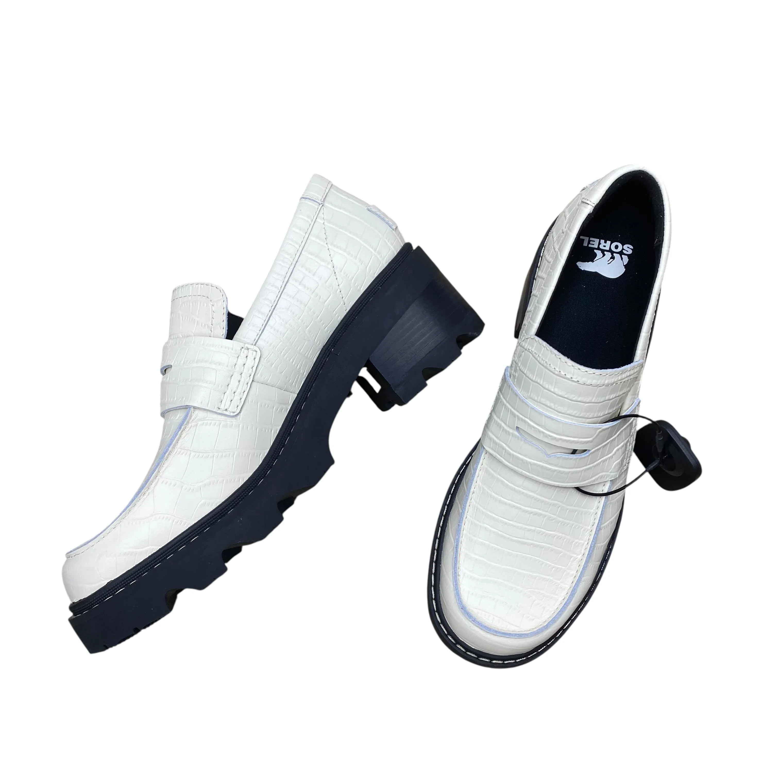 Shoes Heels Block By Sorel In White, Size:10 Supportive Footbed Flexible Material
