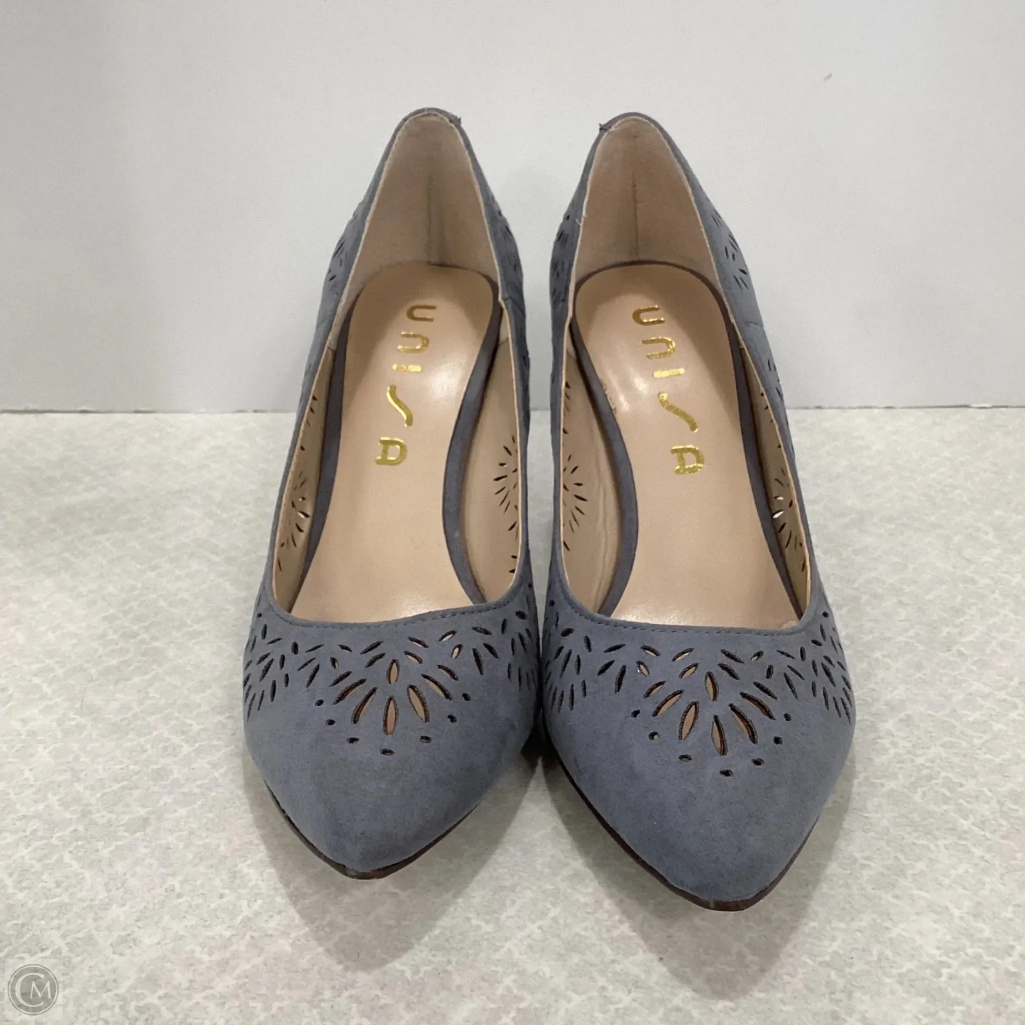Shoes Heels Stiletto By Unisa In Grey, Size: 6.5 Party Heels
