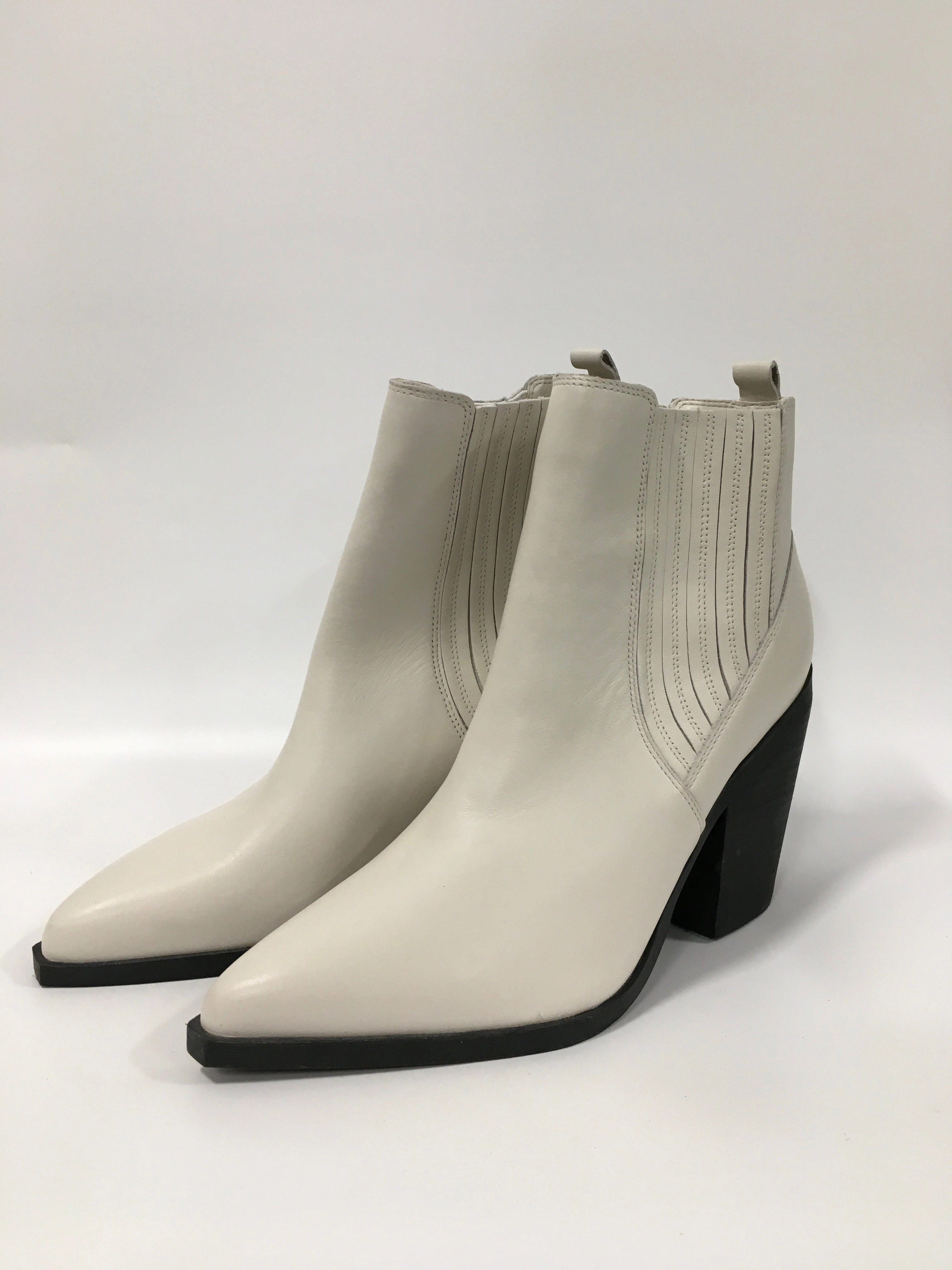 Rugged Function Boots Ankle Heels By Marc Fisher In White, Size: 10