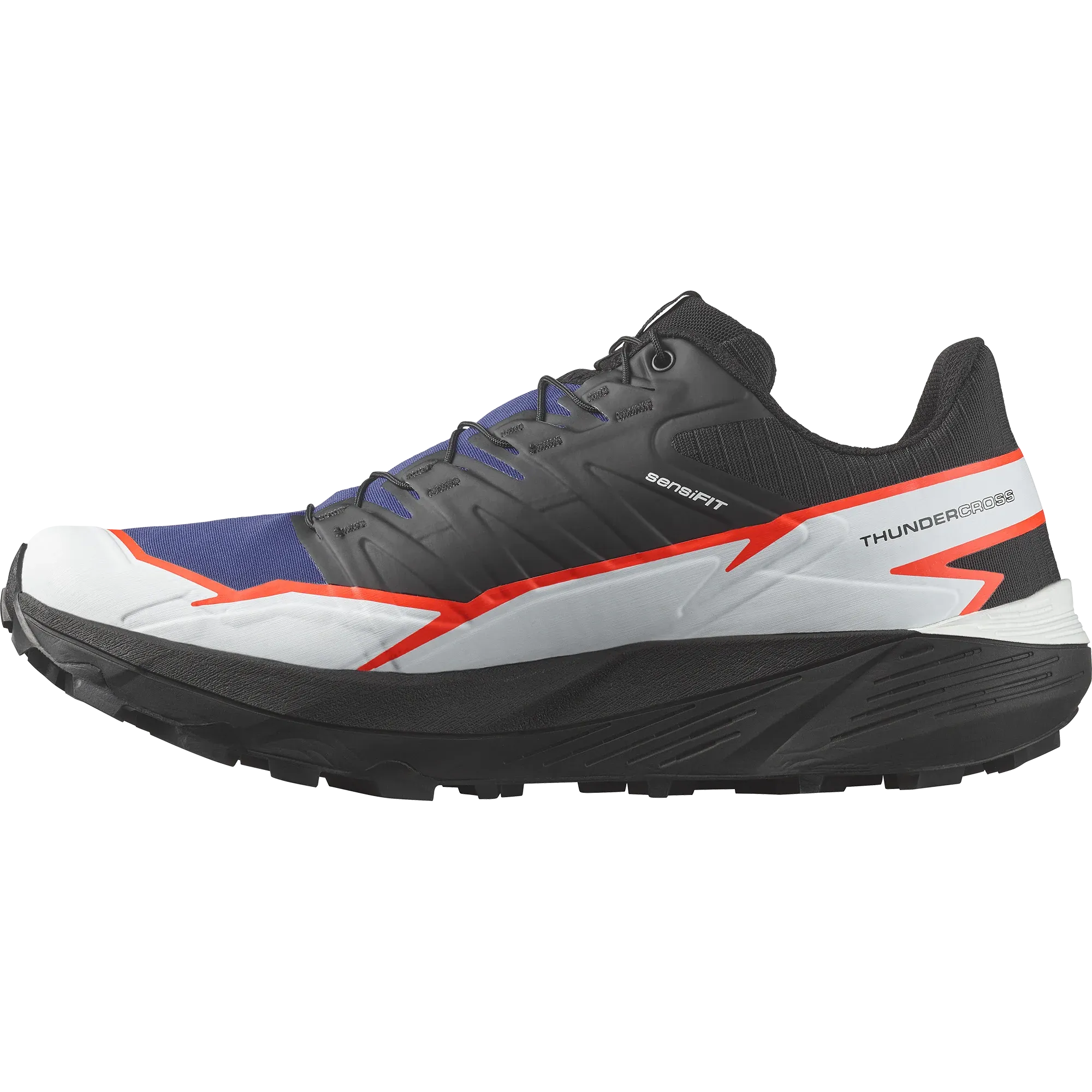 Men??s Salomon Thundercross Surf the Web/Black/Neon Flame Impact protection