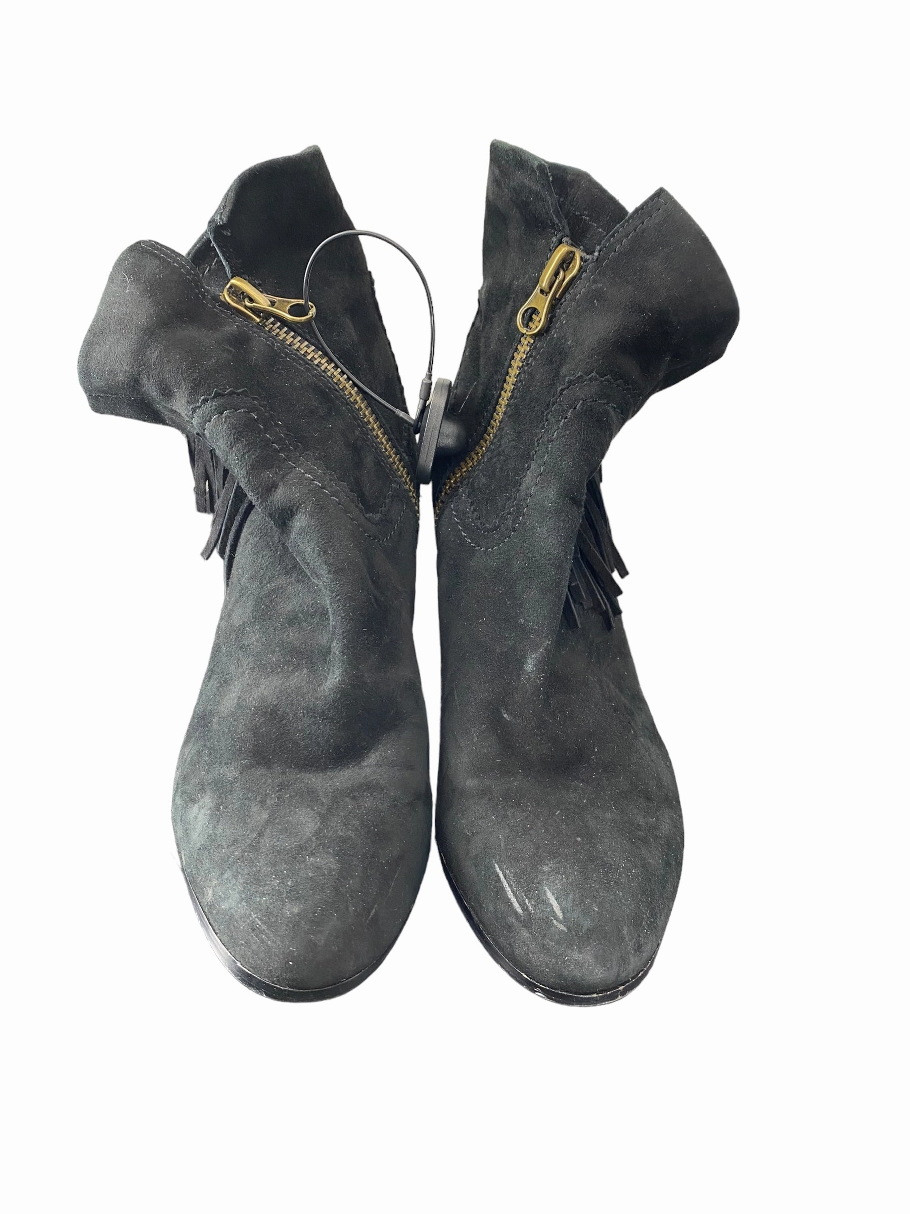 Boots Ankle Heels By Sam Edelman In Black, Size: 9 Scratch Resistant Finish Good Traction