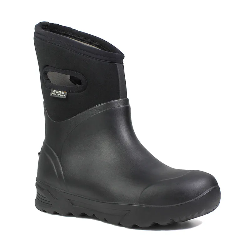Men's Bozeman Mid Black Protective Finish Snowy Path Thermal Core Windy Weather