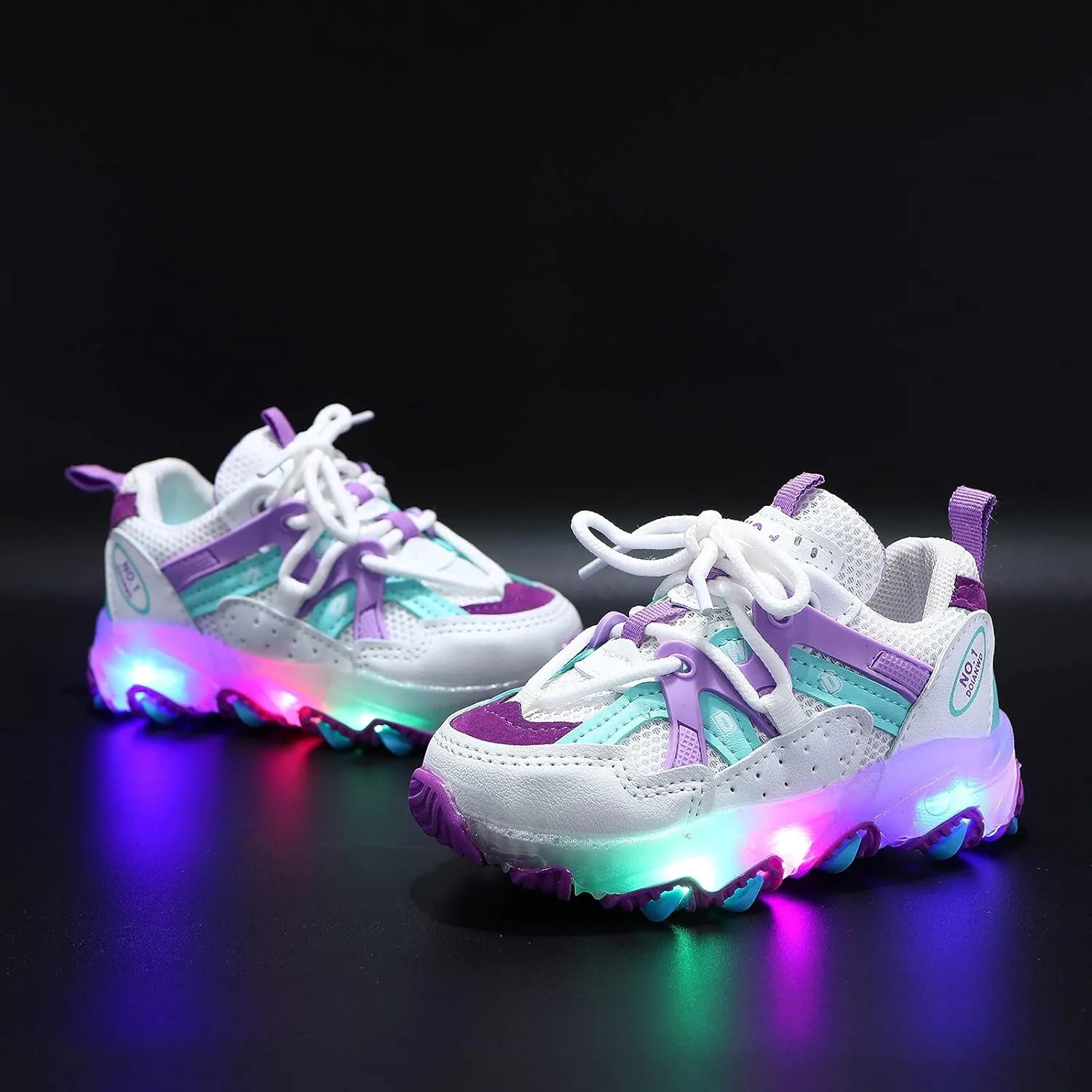 EnJoCho Kids Running Shoes Girls Led Children Luminous Sport Kids Baby Shoes Light Boys Bling Baby Shoes Breathable