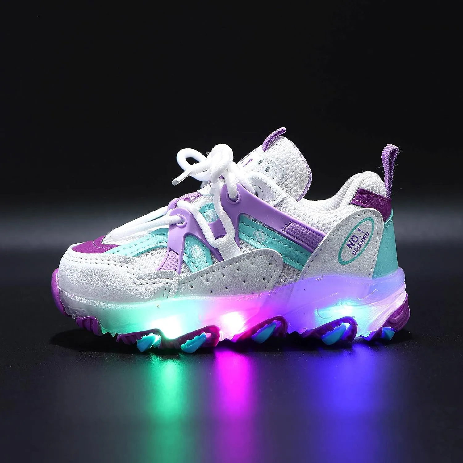 EnJoCho Kids Running Shoes Girls Led Children Luminous Sport Kids Baby Shoes Light Boys Bling Baby Shoes Breathable