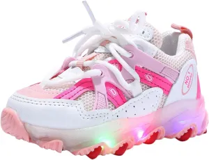 EnJoCho Kids Running Shoes Girls Led Children Luminous Sport Kids Baby Shoes Light Boys Bling Baby Shoes Breathable