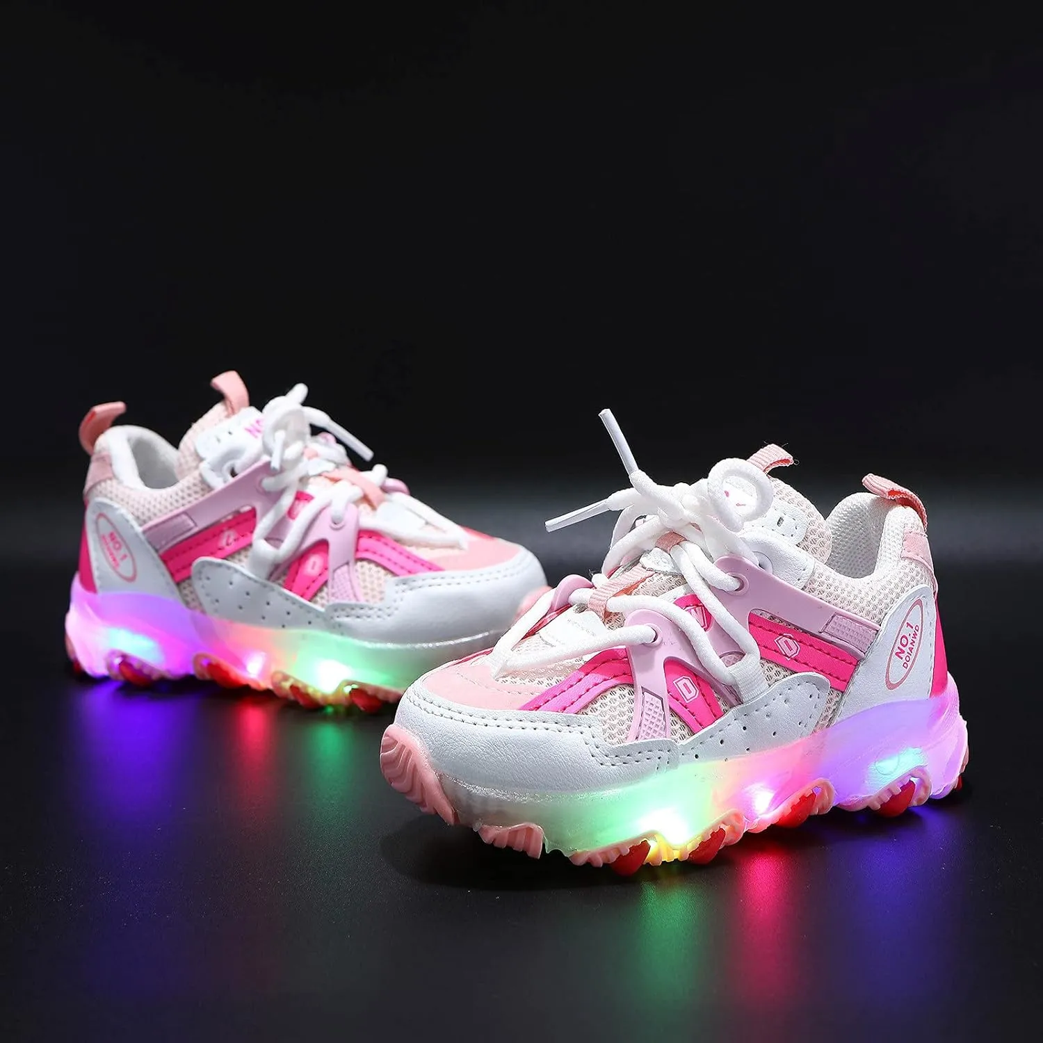 EnJoCho Kids Running Shoes Girls Led Children Luminous Sport Kids Baby Shoes Light Boys Bling Baby Shoes Breathable