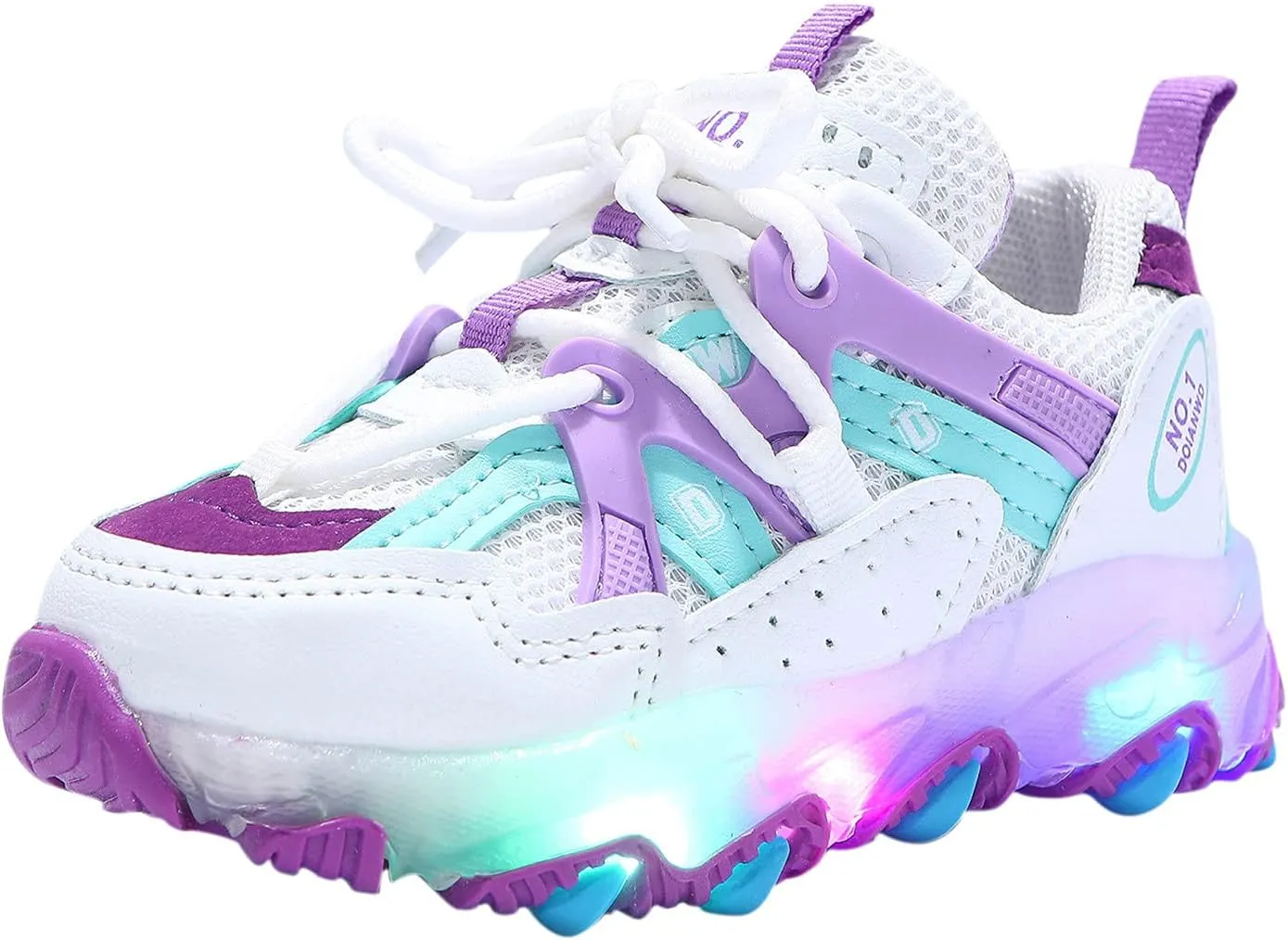 EnJoCho Kids Running Shoes Girls Led Children Luminous Sport Kids Baby Shoes Light Boys Bling Baby Shoes Breathable