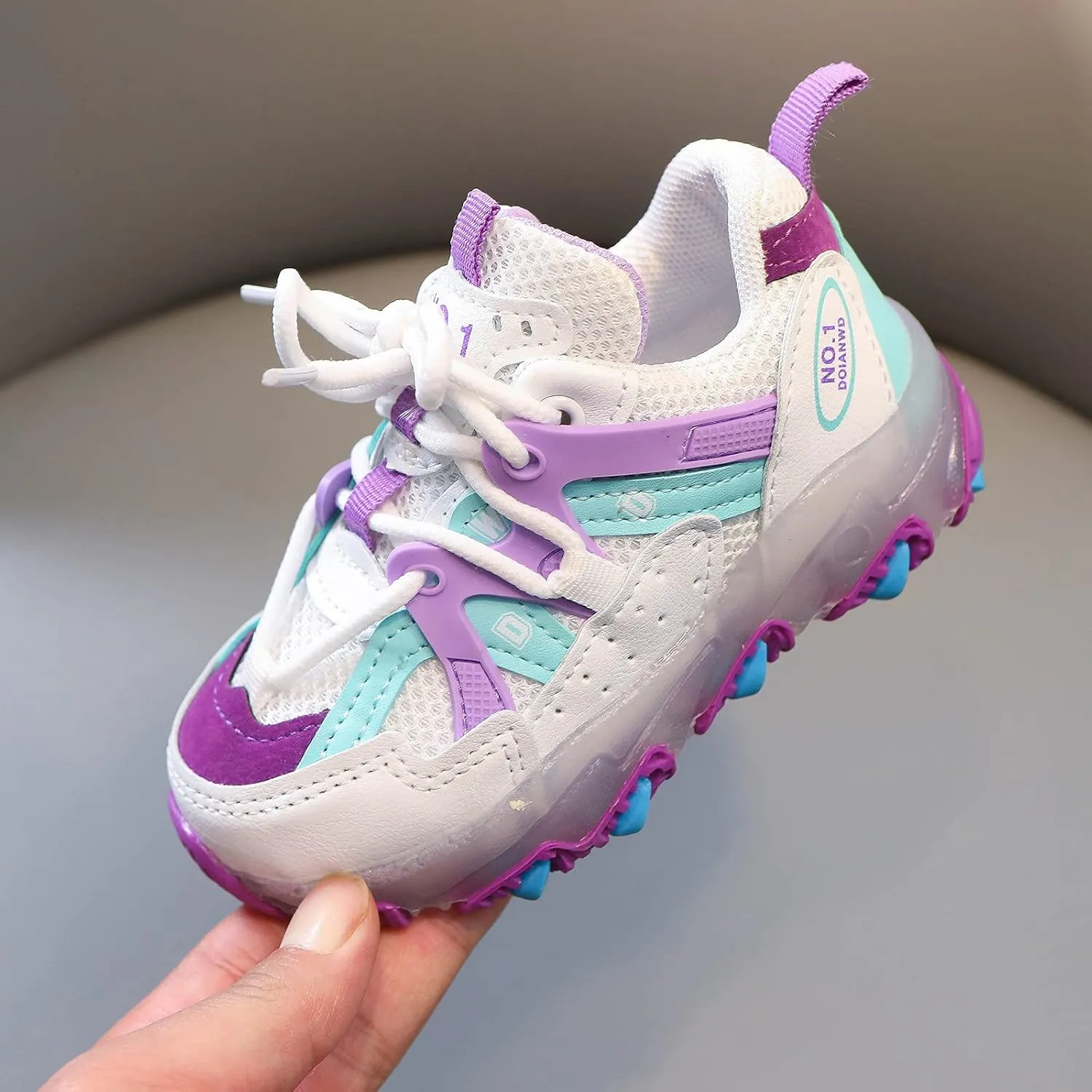 EnJoCho Kids Running Shoes Girls Led Children Luminous Sport Kids Baby Shoes Light Boys Bling Baby Shoes Breathable